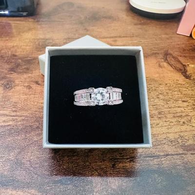 Stunning 1 Piece Stacked Ring