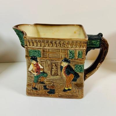 LOT 5: Collection of Royal Dolton Toby Jugs and Dickens’ Pickwick Papers Pitcher