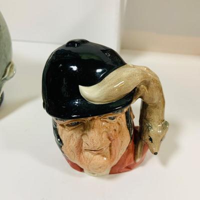 LOT 5: Collection of Royal Dolton Toby Jugs and Dickens’ Pickwick Papers Pitcher
