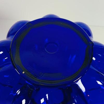LOT 11: Cobalt Blue Glass Collection - Clevenger Pitcher & Vase, Indiana Glass Vase,