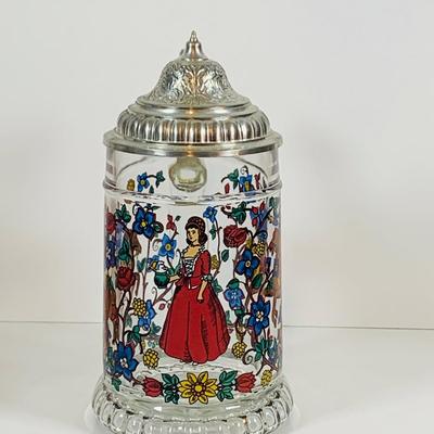LOT 19: Collection of German Beer Steins and Mugs -Glass and Ceramic