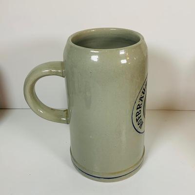 LOT 19: Collection of German Beer Steins and Mugs -Glass and Ceramic