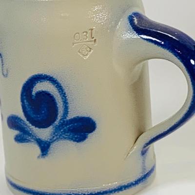 LOT 21: Assortment of Ceramic Mugs, Steins, and Bottles Featuring a Blue Delft Heineken Mug