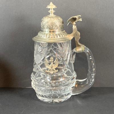 LOT 23: Cut Crystal/Glass Beer Steins