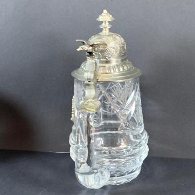 LOT 23: Cut Crystal/Glass Beer Steins