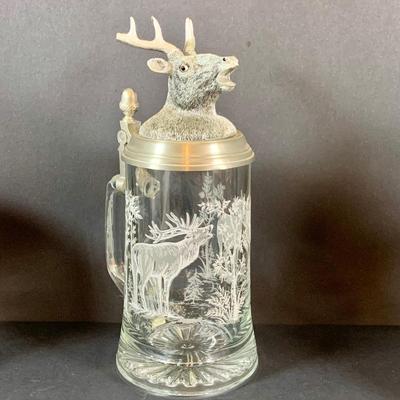 LOT 23: Cut Crystal/Glass Beer Steins