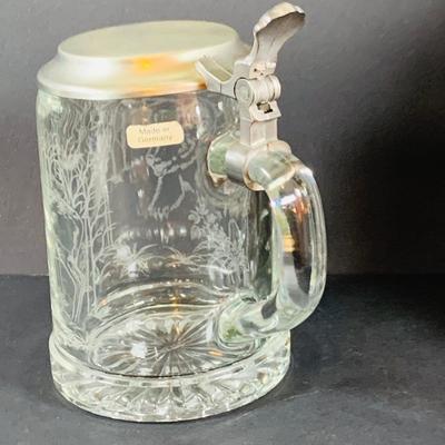 LOT 23: Cut Crystal/Glass Beer Steins