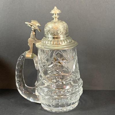 LOT 23: Cut Crystal/Glass Beer Steins