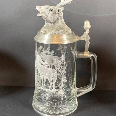 LOT 23: Cut Crystal/Glass Beer Steins