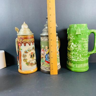 LOT 24: Assortment of German Beer Steins and Mugs