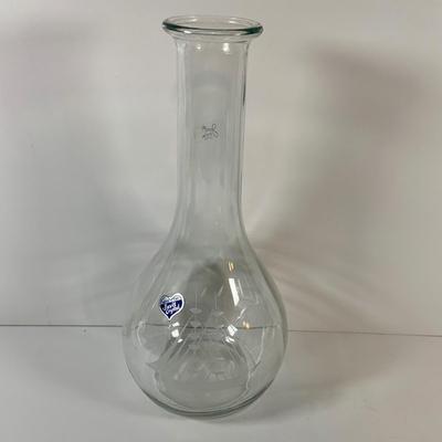 LOT 25: Mermaid Art by James Dampier, Javit Crystal Decanter with Etched Sailboat, Glass Boat Candy Dish