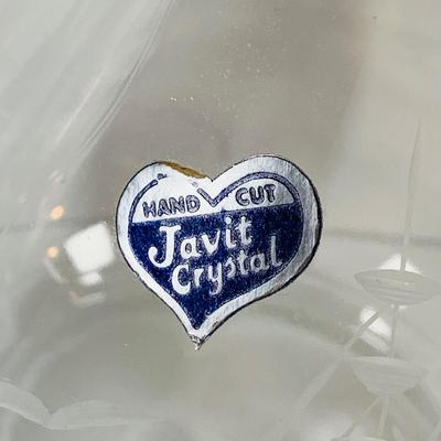 LOT 25: Mermaid Art by James Dampier, Javit Crystal Decanter with Etched Sailboat, Glass Boat Candy Dish
