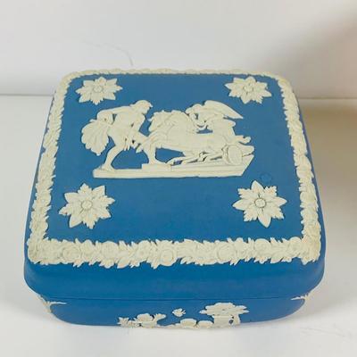 LOT 27: Collection of Wedgwood China Pieces Including Compote, Pitcher, Trinket Box and More