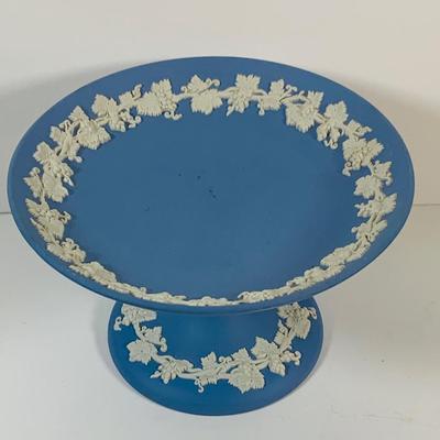 LOT 27: Collection of Wedgwood China Pieces Including Compote, Pitcher, Trinket Box and More
