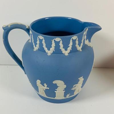 LOT 27: Collection of Wedgwood China Pieces Including Compote, Pitcher, Trinket Box and More