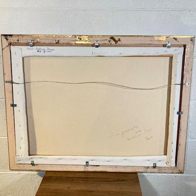 LOT 56: Signed and Framed Oil Painting of Photograph