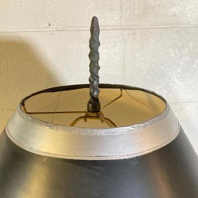 LOT 57: Twisted Corkscrew Metal Lamp and Pair of Stand Fans