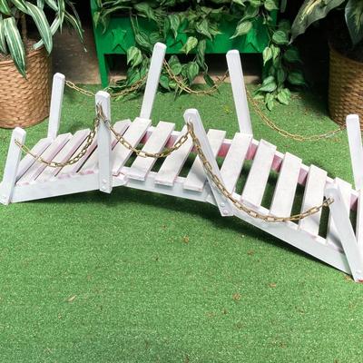 LOT 63: Wooden Plant Holders and Faux Plants