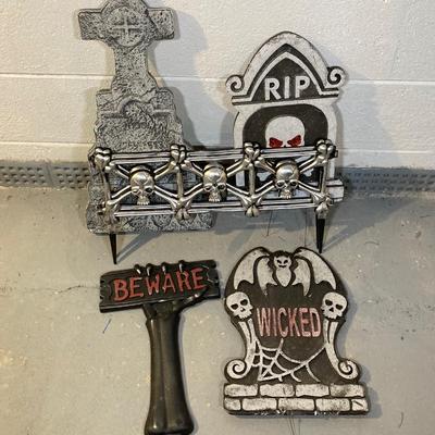 LOT 64: Large Collection of Halloween Decorations - Inflatables, Props and Much More