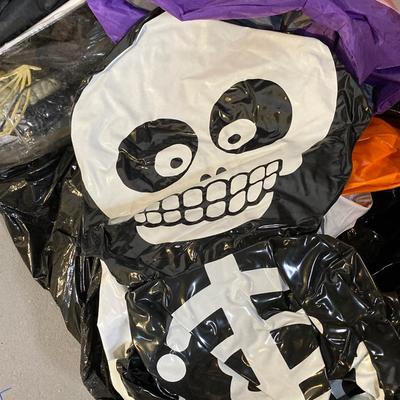 LOT 64: Large Collection of Halloween Decorations - Inflatables, Props and Much More