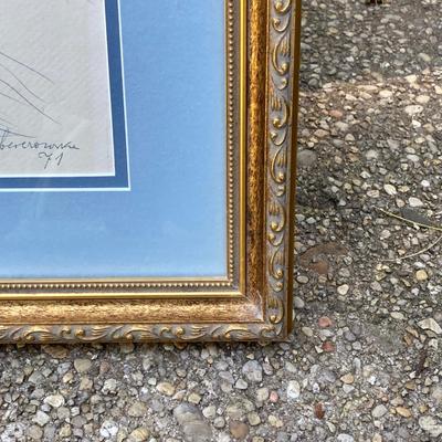 LOT 72: Pair of Signed Works of Art by Artist Maja
