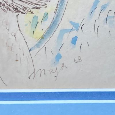 LOT 72: Pair of Signed Works of Art by Artist Maja