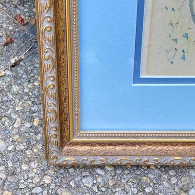 LOT 72: Pair of Signed Works of Art by Artist Maja