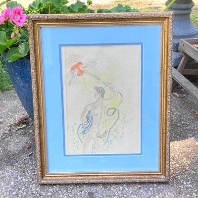 LOT 72: Pair of Signed Works of Art by Artist Maja