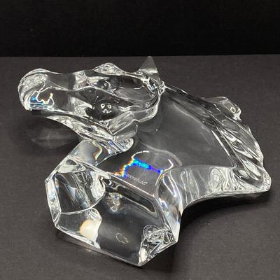 LOT 79: Stunning Baccarat France Crystal Horse Head with Box