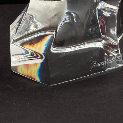 LOT 79: Stunning Baccarat France Crystal Horse Head with Box