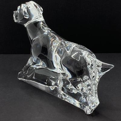 LOT 80: Stunning Baccarat France Labrador Retriever Crystal Figurine