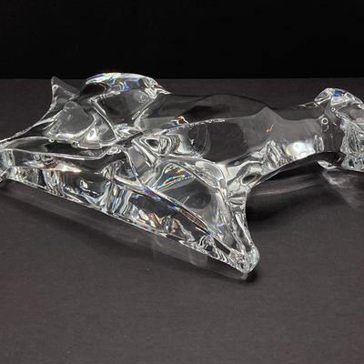 LOT 80: Stunning Baccarat France Labrador Retriever Crystal Figurine