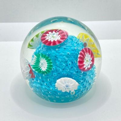 LOT 81: Pair of Art Glass Paper Weights