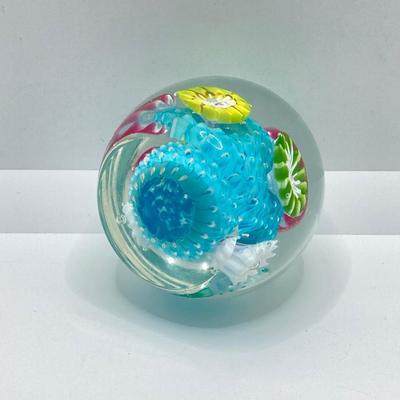 LOT 81: Pair of Art Glass Paper Weights
