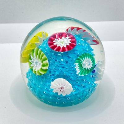 LOT 81: Pair of Art Glass Paper Weights