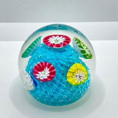 LOT 81: Pair of Art Glass Paper Weights
