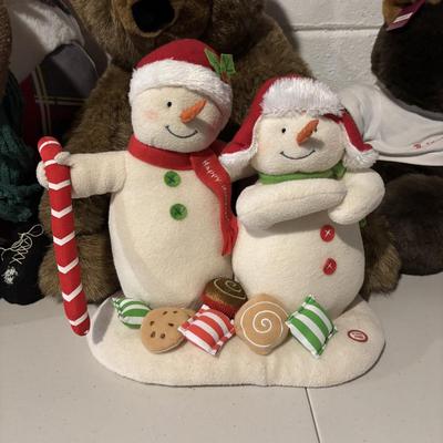 LOT 82: Holiday Plush Bears, Snowmen & Others