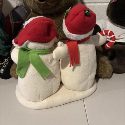 LOT 82: Holiday Plush Bears, Snowmen & Others