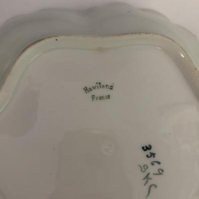 LOT 88 Vintage Hand Painted Nippon Footed Bowl, Floral Haviland, France Plate & Hand Decorated, Made in Italy Vase