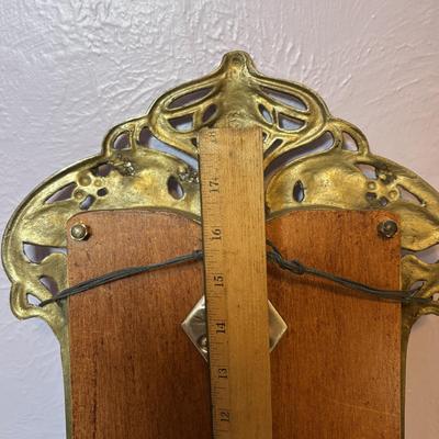 LOT 92: Art Nouveau Standing Mirror, Art Nouveau Handheld Mirror & More