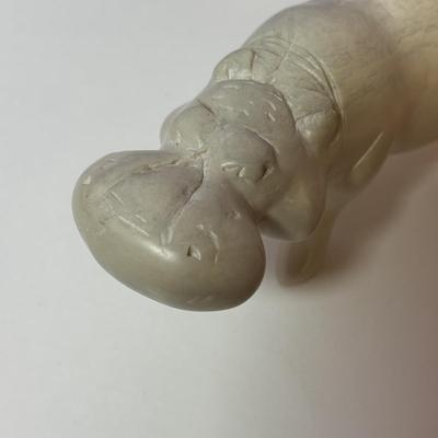 LOT 93: Lead Crystal Lucky Elephant Coin Bank, Hand Crafted Stone Hippopotamus & More