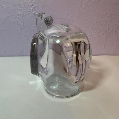 LOT 93: Lead Crystal Lucky Elephant Coin Bank, Hand Crafted Stone Hippopotamus & More