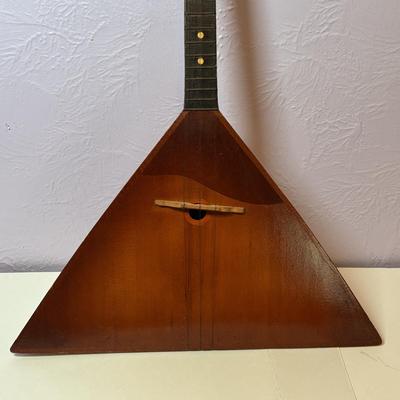 LOT 94: Vintage Russian Balalaika (3-String Lute) Instrument