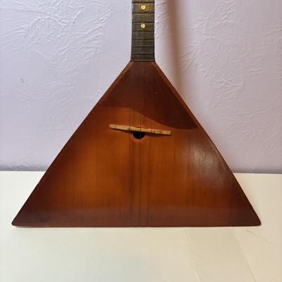 LOT 94: Vintage Russian Balalaika (3-String Lute) Instrument