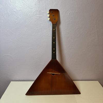 LOT 94: Vintage Russian Balalaika (3-String Lute) Instrument