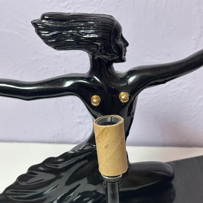 LOT 97: Art Deco Style Meta Sculpture