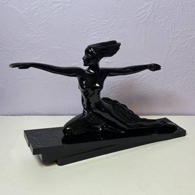 LOT 97: Art Deco Style Meta Sculpture