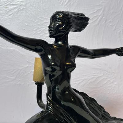 LOT 97: Art Deco Style Meta Sculpture