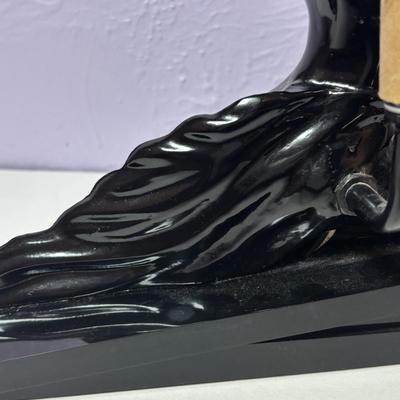 LOT 97: Art Deco Style Meta Sculpture