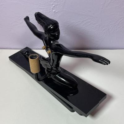 LOT 97: Art Deco Style Meta Sculpture
